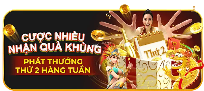 Biểu tượng tiền thưởng chào mừng với tông màu xanh vàng, thể hiện ưu đãi vn100